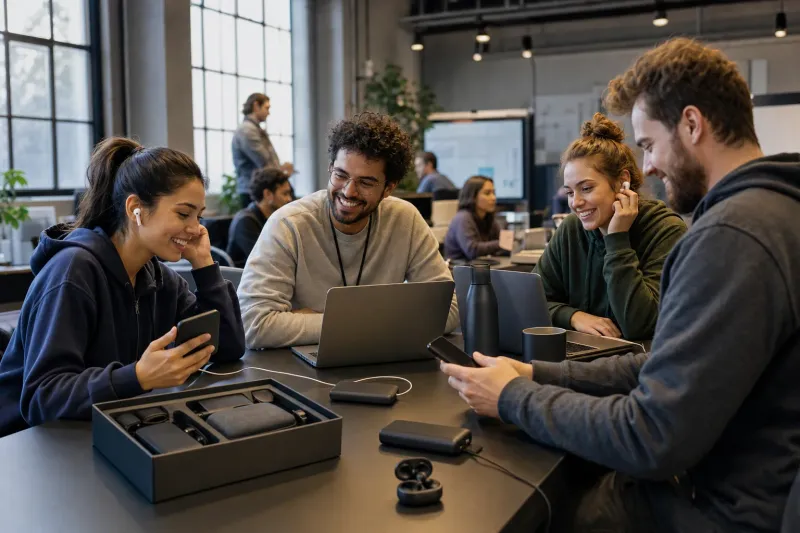 Kits para Tecnologia e Startups em uso